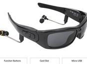 (29%OFF) Offerte Smart Glasses Sports Camera HD1080P Bluetooth Musica Occhiali Sole Registratore Guida Mini Fotocamera Multifunzione Miglior Prezzo