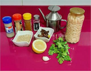 Hummus de judías blancas y tomates secos