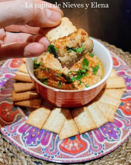 Hummus de judías blancas y tomates secos