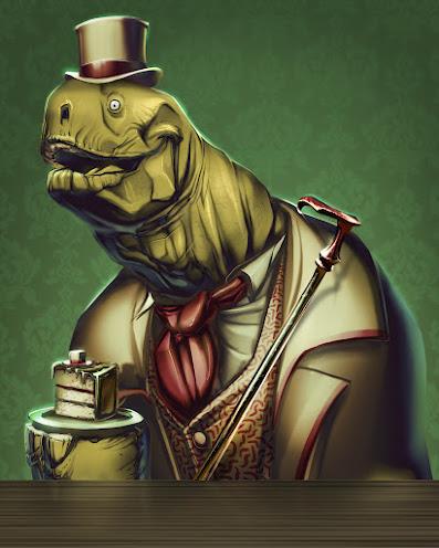 'Dinosaur Tea Party', juego de cartas ilustrado por Matijos Gebreselassie