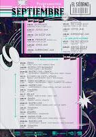 Programación septiembre en El Sótano
