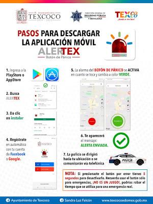 YA ESTÁ DISPONIBLE ALERTEX, NUEVA APP PARA EMERGENCIAS EN TEXCOCO