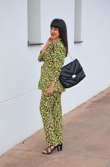 Traje animal print fluor SHEIN X Esther Zhang