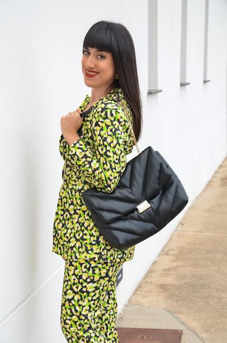 Traje animal print fluor SHEIN X Esther Zhang