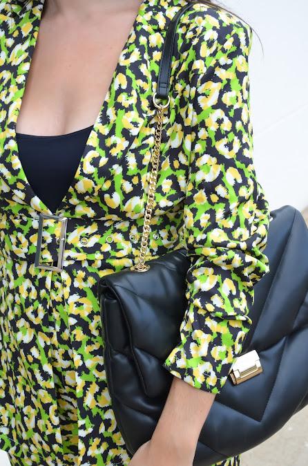 Traje animal print fluor SHEIN X Esther Zhang
