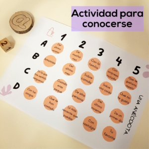 Actividad para conocer a los demás