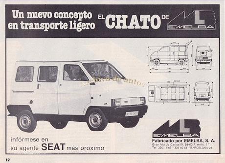 Emelba Chato, un monovolumen del SEAT Panda del año 1983