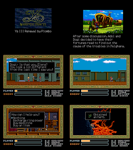 [Hack] Ys III Renewal (Sega Mega Drive / Genesis)