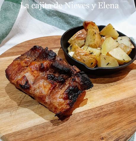Costillas en salsa barbacoa al jengibre Costillas en salsa barbacoa al jengibre