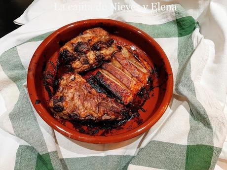 Costillas en salsa barbacoa al jengibre Costillas en salsa barbacoa al jengibre