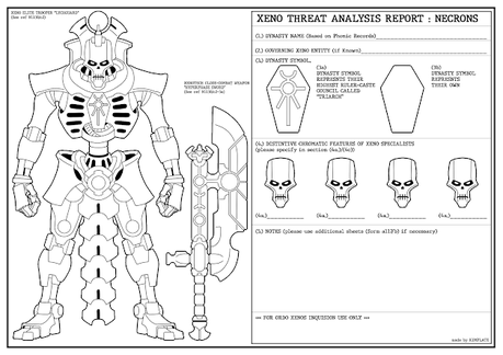Una ayuda para probar esquemas de pintado de Necrones Una ayuda para probar esquemas de pintado de Necrones