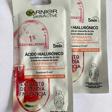 Nuevas mascarillas de Garnier con Niacinamida, Vitamina C y Ácido Hialurónico.