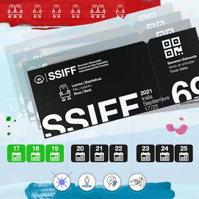 El domingo 12 de Septiembre se ponen a la venta las entradas de la 69 edición del Festival de San Sebastián