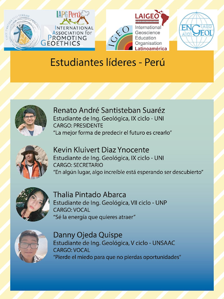 Ellos son líderes estudiantiles de la IAPG-Perú Ellos son líderes estudiantiles de la IAPG-Perú