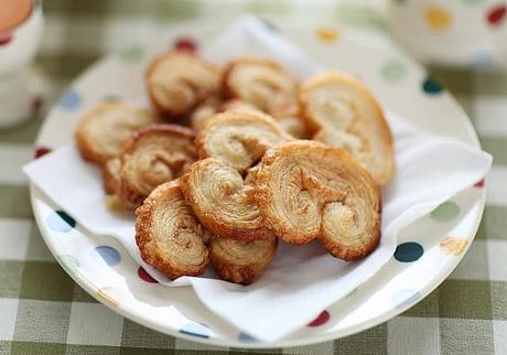 Palmeritas de hojaldre caseras Palmeritas de hojaldre caseras