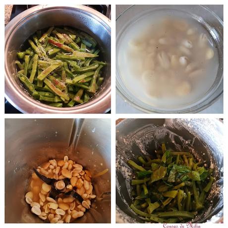 Dip de frutos secos y judías verdes