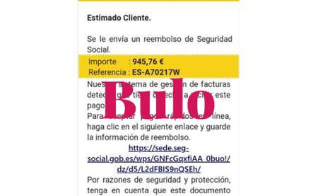 La Seguridad Social alerta, si recibes este mensaje eliminalo cuanto antes, es una estafa