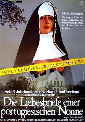 CARTAS DE AMOR DE UNA MONJA PORTUGUESA (Die Liebesbriefe einer portugiesischen Nonne) (Alemania del Oeste, Suiza; 1977) Erótica, Religiosa