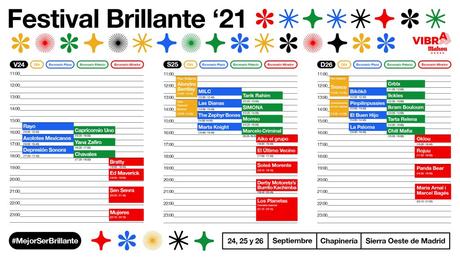 Festival Brillante 2021: información y horarios Festival Brillante 2021: información y horarios