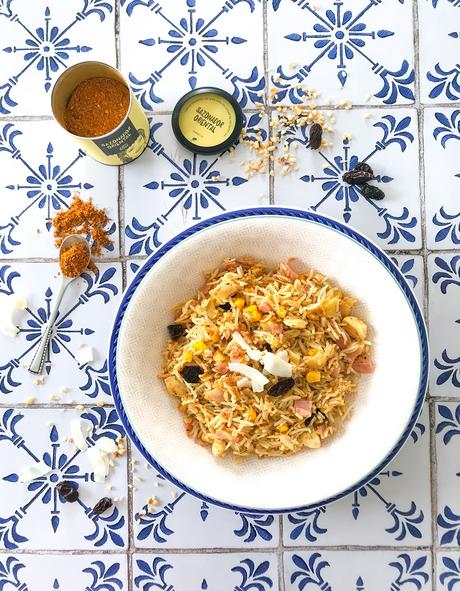 Ensalada de arroz basmati