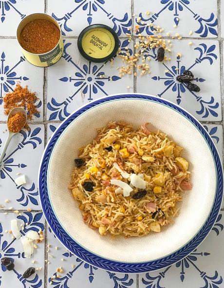 Ensalada de arroz basmati