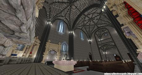 Réplica Minecraft de la Iglesia de San Lorenzo Mártir, Fuenteodra, Burgos, España.