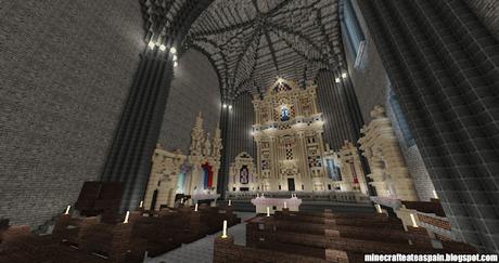 Réplica Minecraft de la Iglesia de San Lorenzo Mártir, Fuenteodra, Burgos, España.
