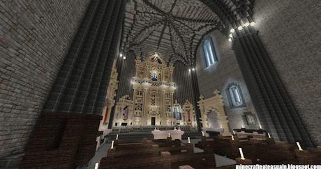 Réplica Minecraft de la Iglesia de San Lorenzo Mártir, Fuenteodra, Burgos, España.