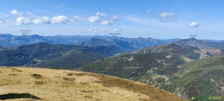 Vista hacia el Oeste desde el Cueto de Arbás