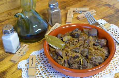 Las delicias de Mayte, recetas saludables, higaditos de pollo al ajillo, higaditos de pollo con cebolla, recetas, receta, higaditos de pollo encebollados, recetas de cocina, higaditos de pollo en salsa,