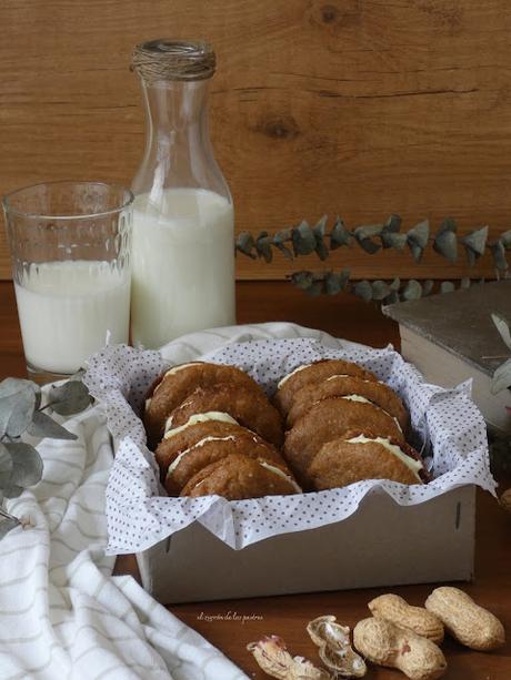 Cookies de Maní con Crema de Limón