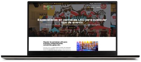 Diseño web corporativo para M3LED.es