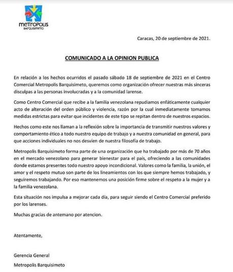 Lara: Fiscal General anunció investigación por escándalo en el C.C Metrópolis