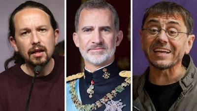 Iglesias lanza este aviso a Felipe VI con Vox, como protagonista Iglesias lanza este aviso a Felipe VI con Vox, como protagonista