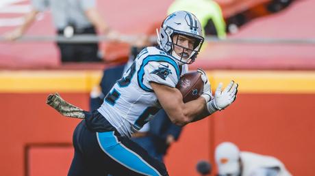 RB Christian McCaffrey de los Carolina Panthers.