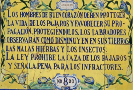 Una ley para proteger a los pájaros (1896)