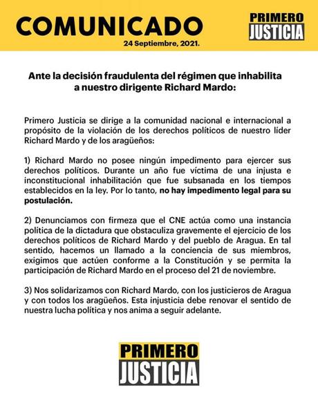 PJ asegura que Richard Mardo “no posee ningún impedimento para inscribirse ante el CNE” PJ asegura que Richard Mardo “no posee ningún impedimento para inscribirse ante el CNE”