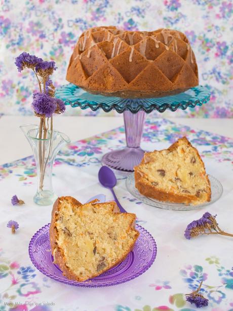 Bundt Cake de zanahoría, manzana y piña