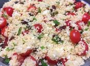 Cuscús tomate, queso menta