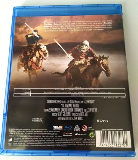 Unboxing y análisis de El viento y el león en Bluray