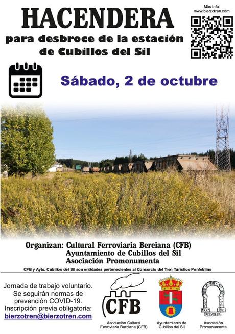 Organizada una Hacendera para desbrozar la estación de la MSP en Cubillos 1