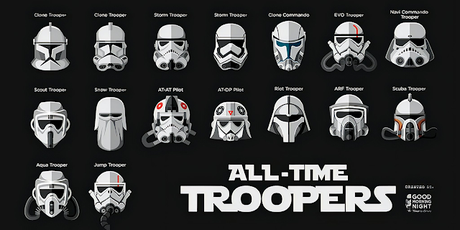 Cascos de Troopers de Star Wars