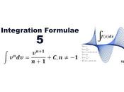 Integration Formulae: