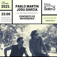Concierto de Pablo Martín y Josu García en Sala 0