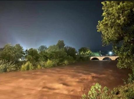 Se registra inundaciones por la madrugada en Santa María del Río