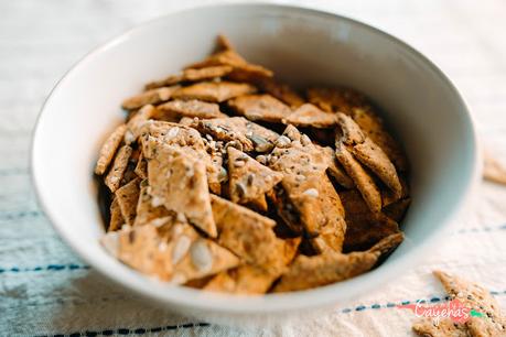 Crackers con Masa Madre descartada