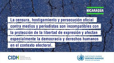 CIDH CONDENA EL CONJUNTO DE ACCIONES ESTATALES QUE TIENEN COMO EFECTO PONER FIN A LA PARTICIPACIÓN DE LA OPOSICIÓN EN LAS PRÓXIMAS ELECCIONES EN NICARAGUA