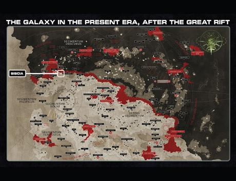 Siscia en mapa del Imperio (Sisters of Battle)