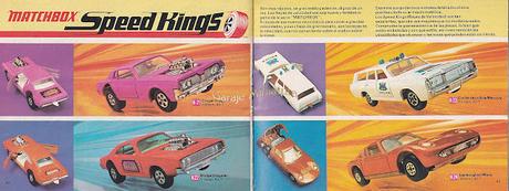 Catálogo internacional de Matchbox Super Kings y Speed Kings de 1971