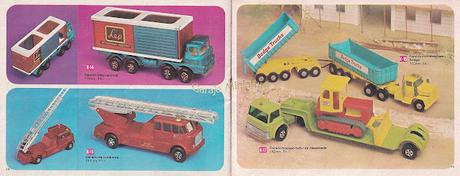 Catálogo internacional de Matchbox Super Kings y Speed Kings de 1971